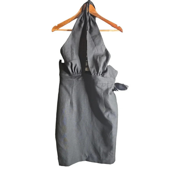 Shona Joy Morgan Crossover Wrap Mini Dress Black Size 10 NWT - Picture 4 of 11